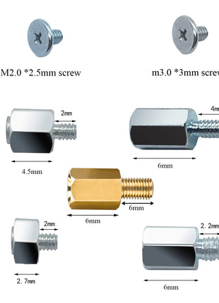 PCIe NVMe M.2 SSD Mounting Screws Kit for Asus Gigabyte ASRock Msi Motherboards, 30pcs