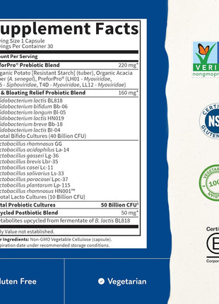 Garden of Life Dr Formulated Once Daily 3-in-1 Complete Prebiotics, Postbiotics & Probiotics for Women and Men - PRE + PRO + POSTBIOTIC Supplement for Gas & Bloating - 50 Billion CFU, 30 Day Supply