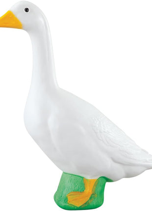 Fox Valley Traders Official Gaggleville 23 inch Large White Goose, Plastic Garden Décor, Vibrant and Clean Painted Goose Feet - Indoor or Outdoor Decorative Figurine for Garden, Patio, or Entryway Accent
