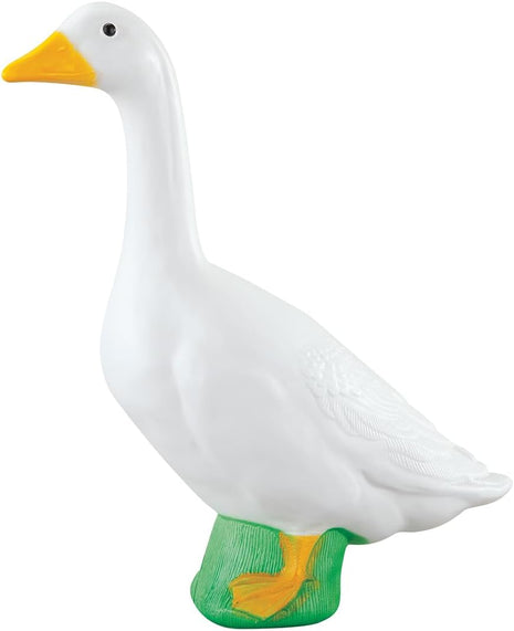 Fox Valley Traders Official Gaggleville 23 inch Large White Goose, Plastic Garden Décor, Vibrant and Clean Painted Goose Feet - Indoor or Outdoor Decorative Figurine for Garden, Patio, or Entryway Accent