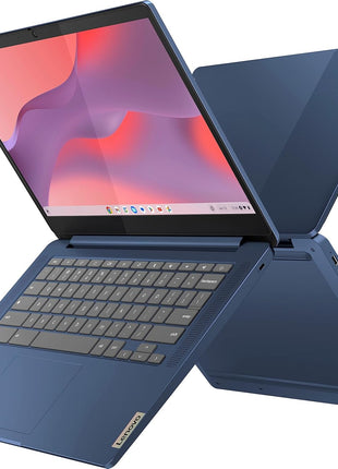 Lenovo Flagship Chromebook, 14'' FHD Touchscreen Slim Thin Light Laptop Computer, 8-Core MediaTek Kompanio 520 Processor, 4GB RAM, 64GB eMMC, WiFi 6,Chrome OS, Abyss Blue