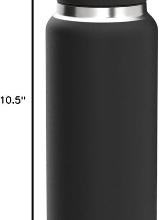 YETI Rambler 26 oz Bottle, Vacuum Insulated, Stainless Steel with Chug Cap, Black