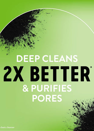 Biore Deep Pore Charcoal Face Wash, Daily Facial Cleanser for Dirt & Makeup Removal, for Oily Skin, 11.45 fl oz, Value Size (Pack of 2)
