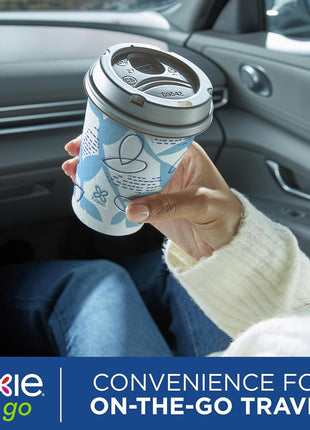 Dixie To Go Paper Coffee Cups With Lids, 12 oz, 14 ct, Disposable Insulated Paper Cups for On-The-Go Hot or Cold Beverages