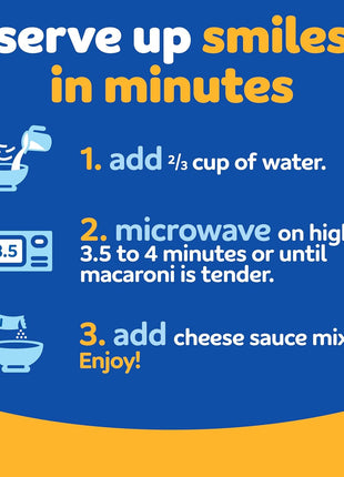Kraft Easy Mac and Cheese, 18 Packets, for Easy Dinner or Dinner Sides, Original Flavor, No Artificial Flavors, Preservatives or Dyes, 38.7 oz