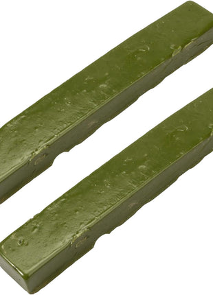 Green DOP Wax for Lapidary Cabochon Forming Cutting and Polishing Dopping Wax Sticks Stone Dopping Wax Lapidary DOP Wax (2 Pieces)