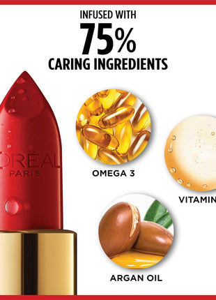 L'Oreal Paris Colour Riche Original Creamy, Hydrating Satin Lipstick with Argan Oil and Vitamin E, Ballerina Shoes , 1 Count
