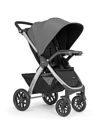 Chicco Bravo 3-in-1 Travel System, Quick-Fold Stroller with Car Seat | Camden colorway, KeyFit 30 car seat, 3 modes, UPF 50+ canopy, one-hand fold, all-wheel suspension, baby travel stroller