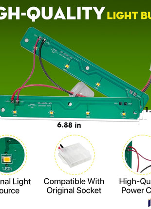 LED Module Light Replacement For Whirlpool WRX735SDBH02 WRX735SDBM04 WRX735SDHB00 WRX735SDHV00 WRX735SDHW00 WRX735SDHZ00 WRX735SDHZ01 Refrigerator