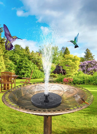 Mademax 1W Solar Bird Bath Fountain Pump, Solar Fountain, Free Standing Floating Solar Powered Water Fountain Pump for Bird Bath, Garden, Pond, Pool, Outdoor