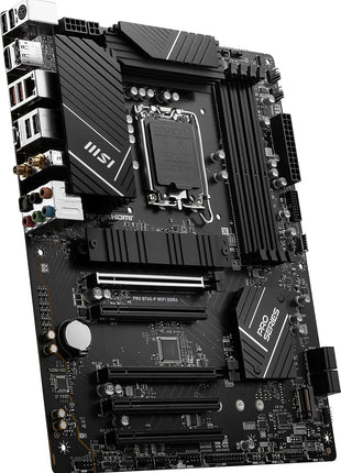 MSI PRO B760-P WiFi DDR4 ProSeries Motherboard - Supports 12th/13th/14th Gen Intel Processors, LGA 1700, DDR4, PCIe 4.0, M.2, 2.5Gbps LAN, USB 3.2 Gen2, HDMI/DP, Wi-Fi 6E, Bluetooth 5.3, ATX
