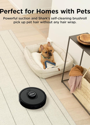 Shark AV2501S AI Ultra Robot Vacuum, with Matrix Clean, Home Mapping, 30 Day Capacity HEPA Bagless Self Empty Base, Perfect for Pet Hair, Wifi, Dark Grey