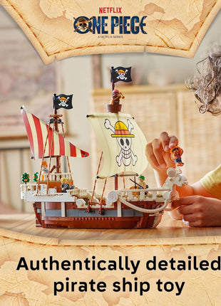 LEGO ONE PIECE The Going Merry Pirate Ship Building Blocks - Pretend Play Adventure Toy for Boys & Girls, 10+ - Straw Hat Crew Toy Figures & Playset for Anime Fans - Gift Idea for Birthdays - 75639