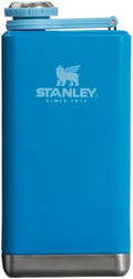 Stanley Adventure Pre Party Flask 8 oz | Leakproof Hip Flask | Hinge Connected Never Lose Cap | Insulated Stainless Steel Liquor Container | BPA Free | Hammertone Green