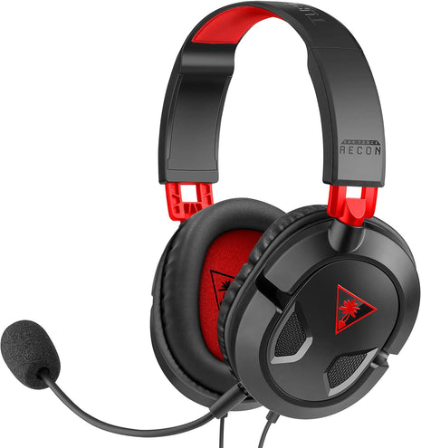 Turtle Beach Recon 50 Wired Gaming Headset - PC, Mac, PS4, PS5, Xbox Series X|S & Xbox One, & Mobile/Tablet with 3.5mm Removable Mic, 40mm Speakers, & In-line Controls  - Black