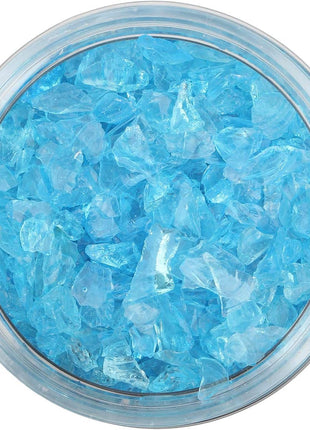 ZenQ Crushed Glass for Crafts, Resin Art. Sea Blue, 1.5 lbs