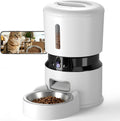 Automatic Cat Feeder with 2K Dual Cameras, 5G WiFi Smart Cat Food Dispenser with Night Vision 4MP, 2-Way Audio, App Control, 4L Auto Pet Feeder for Cats, Small Dogs & Multi-Cat Families