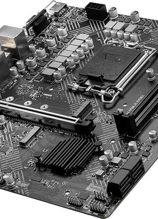 MSI PRO H610M-G DDR4 Motherboard (12th/13th/14th Gen Intel Core, LGA 1700 Socket, DDR4, PCIe 4, SATA 6Gb/s, 1Gbps LAN, M.2 Slots, USB 3.2, mATX)