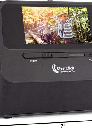 ClearClick QuickConvert 2.0 Photo, Slide, and Negative Scanner - Scan 4x6 Photos & 35mm, 110, 126 Film - No Computer Required - 22 MegaPixels