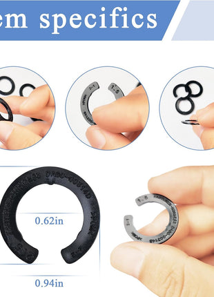 4 Pcs DA99-04158A Hinge Shims Refrigerator Door Height Adjustment Kits | For Samsung 3282540, Refrigerator Door Swing Limiter, Fits Refrigerator Door Parts, Fit DA60-00314C, 4 Different Thickness