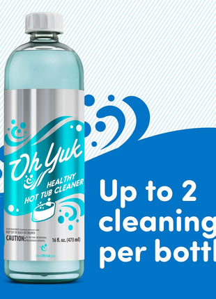 Oh Yuk Healthy Hot Tub Cleaner, Hot Tub Cleaner for Indoor and Outdoor Hot Tubs and Spas - 16 Ounces