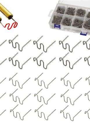 1000PCS Welding Rods Hot Staples Plastic Repair Machine Welding Staples for Hot Stapler Repair Car Bumpers Machine Dashboards Lamp Holders Daily Plastics Supplies Plastics Rings 0.8mm 0.6mm Staple