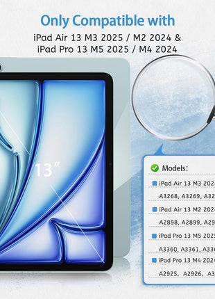 MOBDIK Paperfeel Screen Protector for iPad Air 13 & iPad Pro 13 | 2 Pack Matte Film Crafted for Natural Writing, Anti Glare, Touch Sensitivity
