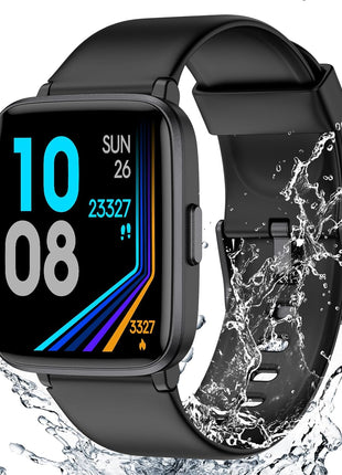 Fitness Tracker Watch with Heart Rate Monitor, Activity Tracker with Pedometer, Sleep Monitor, Calories & Step Counter, IP68 Waterproof Smart Watches for Women Men Fitness Watch for Sports