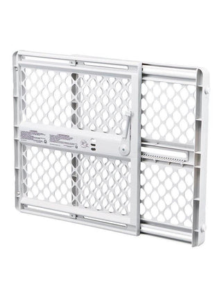 MYPET Universal Pet Gate: 26" - 42" Wide Dog Gate for Doorways with Pressure Fit or Swinging Door Hardware Mounting Types Included: 26" Tall; Gray