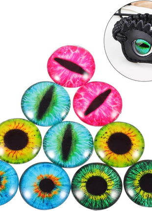 HAUTOCO 60 Pieces Glass Dome Cabochons Clear Round Cabochons Tiles, Non-calibrated Round 1 inch/25mm for Cameo Pendants Photo Jewelry Necklaces