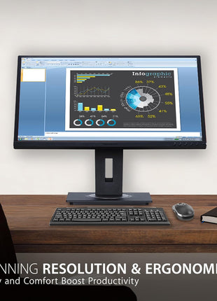 ViewSonic VG2248 22 Inch IPS 1080p Ergonomic Monitor with HDMI DisplayPort USB and 40 Degree Tilt for Home and Office