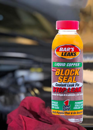 Bar's Leaks 1109 Liquid Copper Block Seal, Intake and Radiator Stop Leak, 18 oz. | One Step, Safe for All Cooling Systems