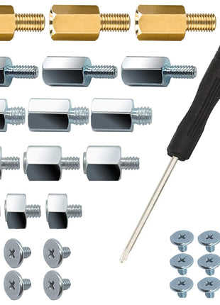 PCIe NVMe M.2 SSD Mounting Screws Kit for Asus Gigabyte ASRock Msi Motherboards, 30pcs