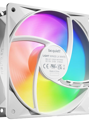 be quiet! Light Wings LX 120mm PWM high-Speed PC Case Fan | White | Triple-Pack | BL125