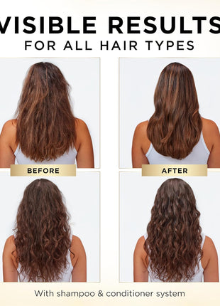 Pantene Shampoo & Conditioner Set, Daily Moisture Renewal - Pro-V Nutrients for Dry, Color-Treated, Straight to Curly Hair, 72-Hour Hydration & Softness, 52.8 Oz Total + Miracle Rescue Shot (0.5 Oz)