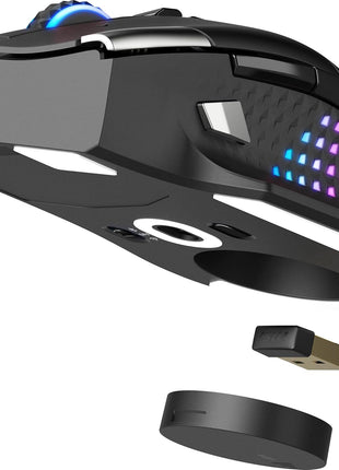 msi Versa PRO W Gaming Mouse, 26000 DPI, 70M+ Clicks, OMRON Optical Micro Switch, Optical Sensor, Ergonomic Ambitextrous Hand Design, RGB Light