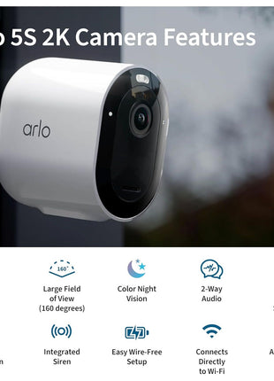 Arlo Pro Security Camera 2K HDR - 4 Cameras, White