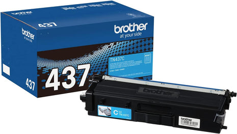 Brother Genuine TN437C Ultra High Yield Cyan Toner Cartridge, XL