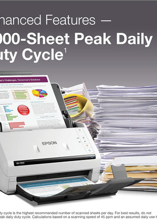 Epson DS-770 II Color Duplex Document Scanner for PC as Well as Mac with 100-page Auto Doc Feeder (ADF), Twain and ISIS Drivers