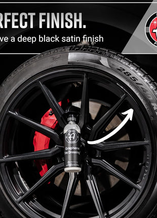 Adam's Polishes Graphene Tire Dressing - Deep Black Finish W/Graphene Non Greasy Car Detailing | Use W/Tire Applicator After Tire Cleaner & Wheel Cleaner | Ceramic Coating Like Tire Protection (16oz)