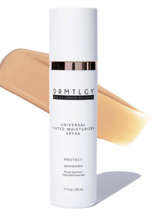 DRMTLGY Anti-Aging Tinted Moisturizer SPF 46 - Sheer Face Sunscreen & Lightweight Makeup with Broad Spectrum UV Protection ??Hydrating Skin Care & Face Moisturizer - 1.7 oz
