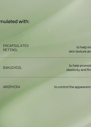 Versed Press Restart Gentle Retinol Serum - Bakuchiol Anti-Aging for Even Skin Tone, Fine Lines and Wrinkles for Sensitive Skin (Press Restart Retinol Serum - 1 Fl Oz (Pack of 1))