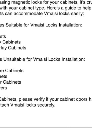 Vmaisi Child Safety Magnetic Cabinet Locks Baby Proofing 16 Locks & 2 Keys | Children Proof Baby Locks - Adhesive or Screws Fixed for Cabinets and Drawers Protection