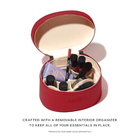 Saie Mini Red Vanity Case Bundle, Everyday Glow Makeup Kit (4 ct)