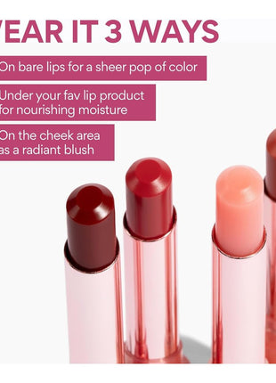 innisfree Duitint Lip Cream with Hyaluronic Acid & Ceramide - Korean Hydrating Tint Balm - Power Cherry Shade