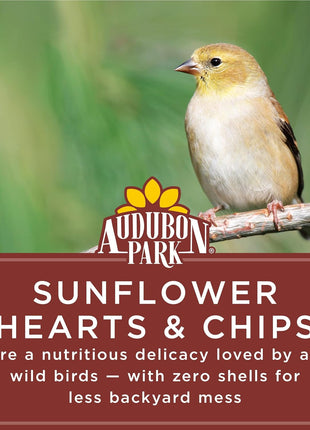 Audubon Park Sunflower Hearts & Chips Wild Bird Food, No Mess Sunflower Seeds for Birds, 5-Pound Bag