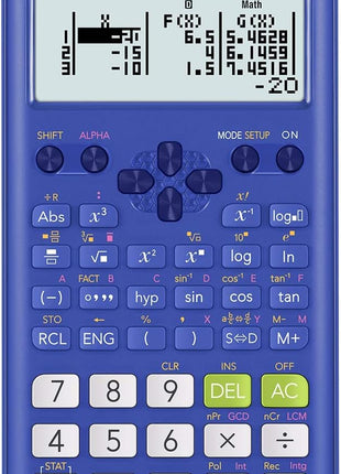 Casio fx-300ES Plus 2nd Edition – Standard Scientific Calculator | 262 Functions, Natural Textbook DisplaySM | Ideal for Middle School, High School Math, Statistics & Algebra | Blue