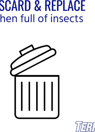 TERRO T518 Fly Magnet Indoor Housefly, 8 Count Pack, Sticky Fly Trap Indoor Hanging