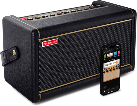 Positive Grid Spark 2 50W Smart Guitar Practice Amp & Bluetooth Speaker with Built in Looper, AI Features & Smart App for Electric, Acoustic, & Bass Guitar