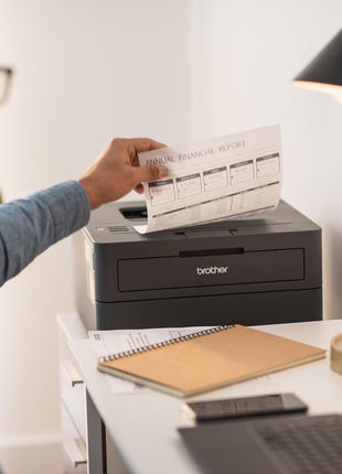 Brother HL-L2405W Wireless Compact Monochrome Laser Printer with Mobile Printing, Black & White Output | Includes Refresh Subscription Trial(1), Works with Alexa